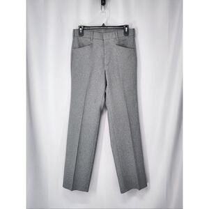 Vintage Levis Action Slacks 30x30 Actual Pants Mens Gray STA PREST Trousers 70s